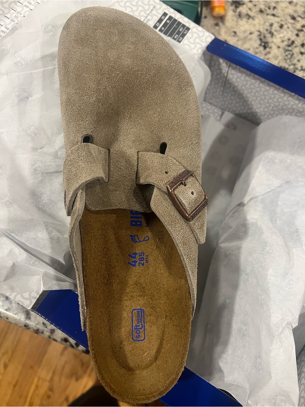 Birkenstock Boston clogs sale!! Taupe suede leather -classic - - NEW authentic - Picture 11 of 13